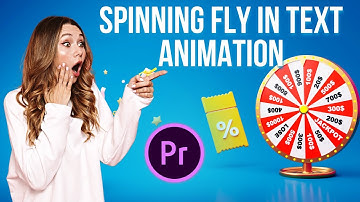 How to create a spinning Fly in Text Animation Effect in Premiere Pro | Premiere Pro Tutorials