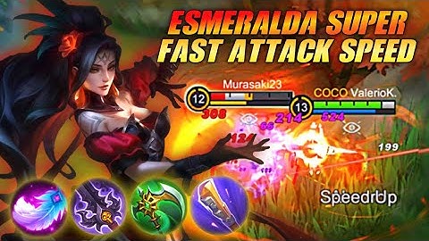 ESMERALDA SUPER FAST ATTACK SPEED BUILD!! - MARKSMAN ESME?! - ESMERALDA GAMEPLAY | MOBILE LEGENDS