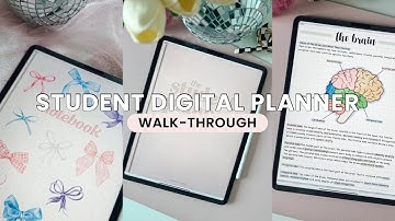 Student Digital Planner Walk-Through 👩🏼‍🎓✏️ | GoodNotes 5 Setup Guide on iPad