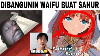 Lagi Enak Tidur, Eh Di Bangunin Waifu Buat Sahur... (Mana Tahan Ges 😋)