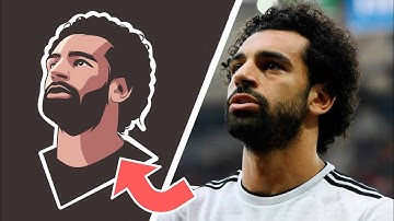 M.salah, Speedart using Android | Infinite Design #vectorart