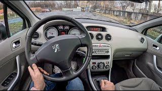 2008 Peugeot 308 [2.0 HDi136HP] |0-100| POV Test Drive #1526 Joe Black