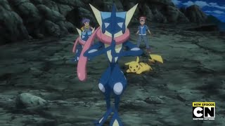 Ash's Frogadier Evolves into Ash-Greninja screenshot 5