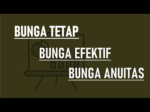 CARA MENGHITUNG  BUNGA TETAP, BUNGA EFEKTIF, DAN BUNGA ANUITAS DENGAN EXCEL
