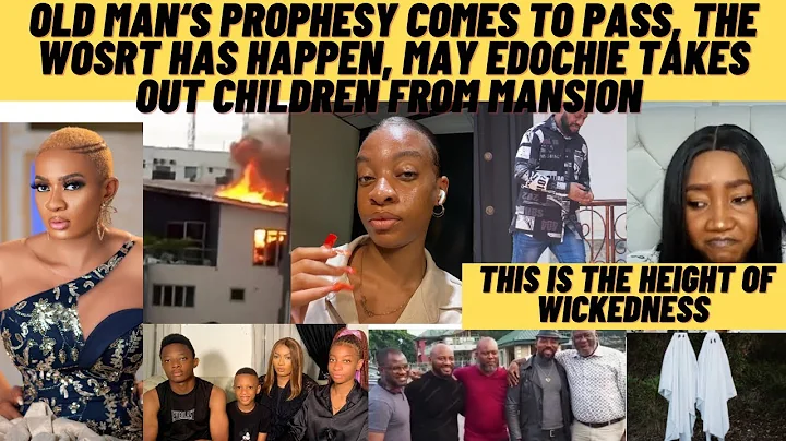 OMG! Ajah mansion on FIRE ,May edochie takes her pikins out of mansion as old aged man confirms mor