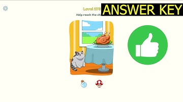 Dop 3 LEVEL 273 help reach the chicken (ANSWER KEY) DOP 3 Displace One Part Gameplay - Walkthrough