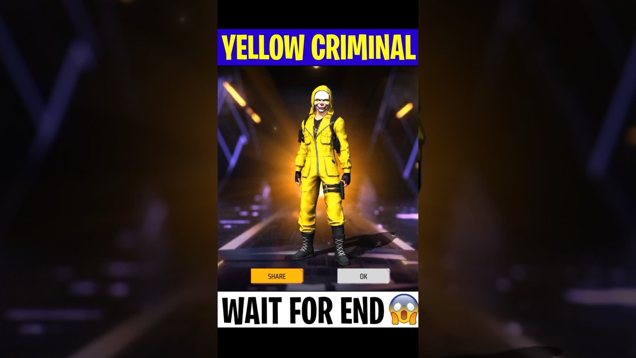 I Got Yellow Criminal Bundle In Free Fire ?