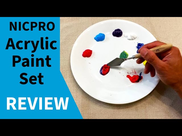 Test and Review of the NICPRO Acrylic Paint Set 