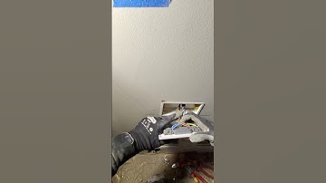 Dressing cables on double socket second fix #cable #electrician #shorts #gloves