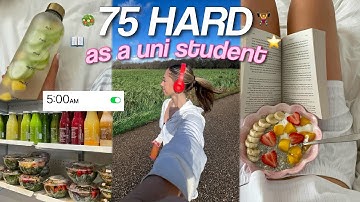 I Tried The 75 HARD CHALLENGE AS A UNIVERSITY STUDENT | my first week!