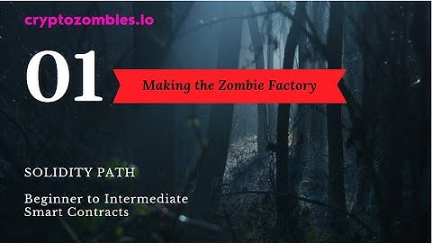 Beginner to Intermediate Smart Contracts - Chapter 13 Events | cryptozombies.io