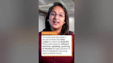 How Would You Handle Bulk Data Load in Salesforce? 🤔 Salesforce Developer Interview Questions