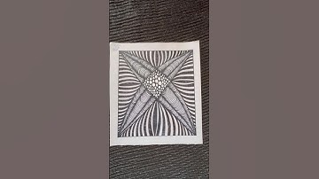 Zentangle patterns art #zentangleart #drawing #easy