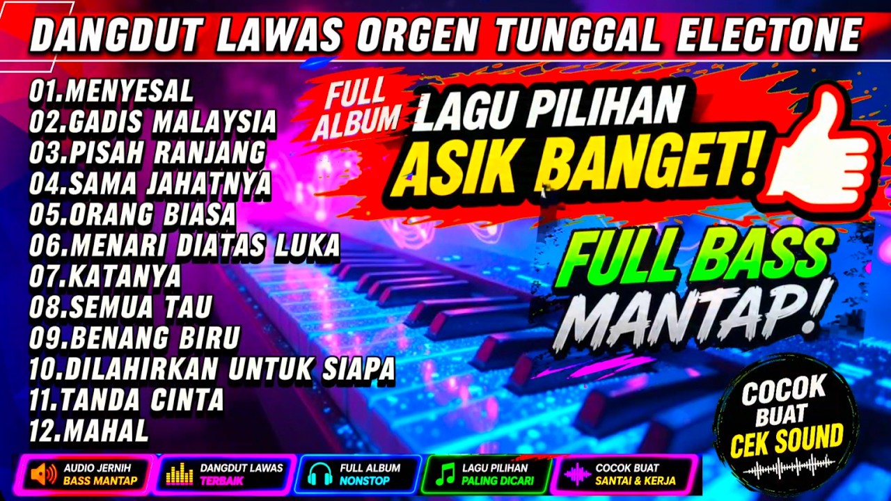Dangdut Orgen Tunggal Electone Terpopuler |PISAH RANJANG | Audio Jernih Bass Mantap