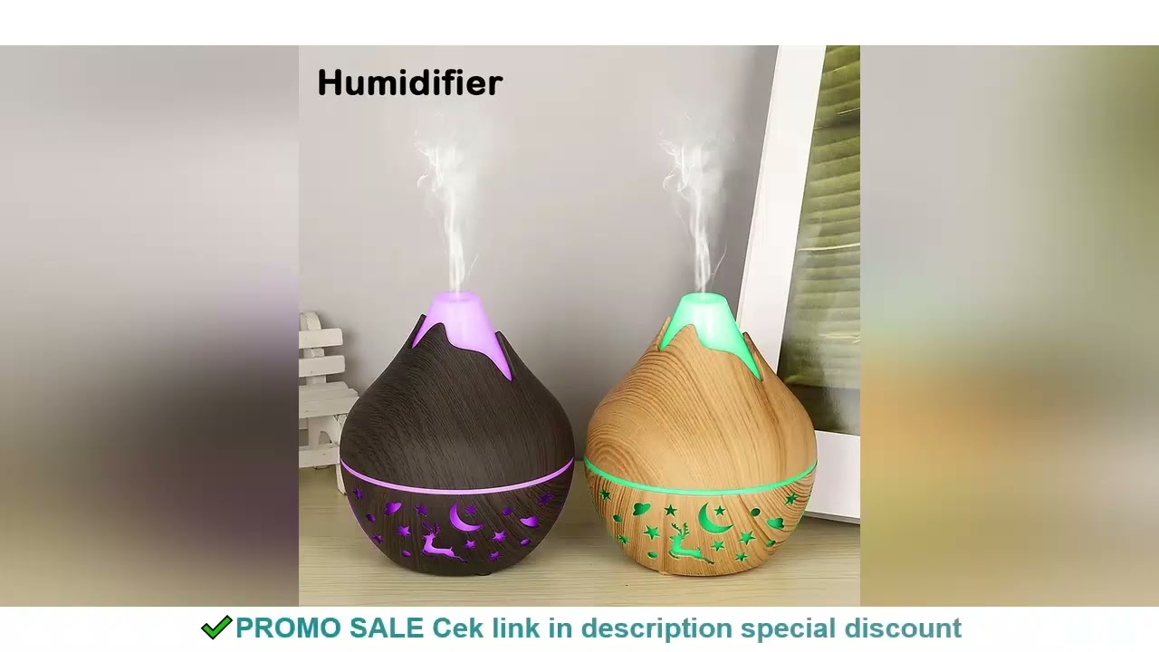 USB Ultrasonic Cool Mist Sprayer Essential Oil Fragrance 200ml Mini Home Wood Grain Air Humidifier E