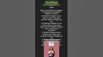 Flutter What is the difference between the Stateless and Stateful Widgets in Flutter