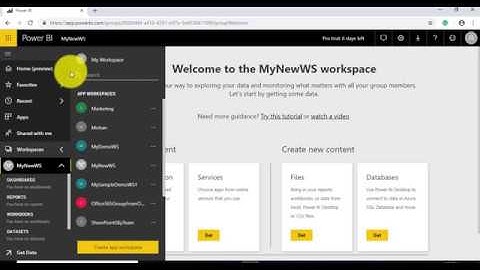 Microsoft Power BI Workspace new experience