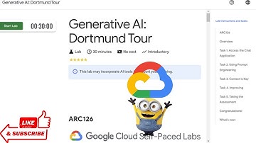 Generative AI: Dortmund Tour|| Google Arcade 2024|| #quicklabs #googlecloud || ARC126 || #ARC126