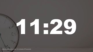 11 minutes 29 seconds [689 secs] clock timer countdown || Alarm Focus Net Worth