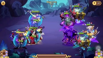 Idle Heroes - Void Campaign Push 1-2-1 to 1-2-10 with 3 Trans