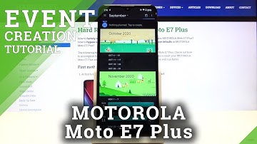How to Add Event to Calendar in MOTOROLA Moto E7 Plus