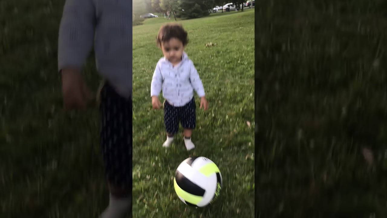 My lovely son want to play football . YouTube