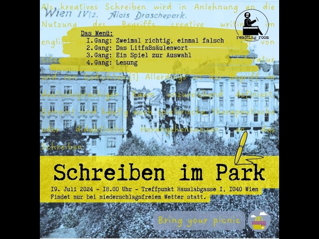 Schreiben im Park