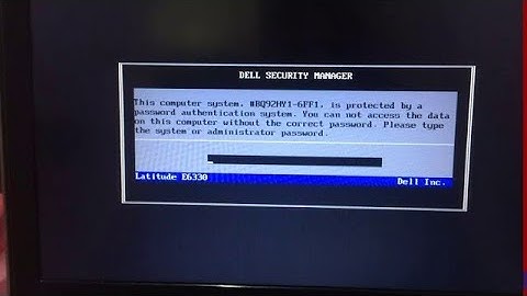 Computer system is protected by a password authentication system | Bios Password Reset