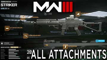 All Attachments of UMP45 (Striker) in Modern Warfare III OPEN BETA Showcase
