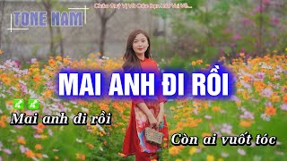 Karaoke Mai Anh Đi Rồi (Tone Nam) Beat Chuẩn Cực Hay - Hoàng Dũng Karaoke