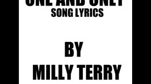 ONE AND ONLY BY MILLY TERRY