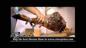 How to carve a Cinco Jotas Ham
