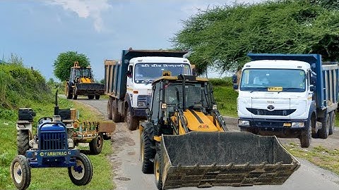 JCB 3dx Backhoe fully Loading Mud in Mahindra 475 JCB miti khudai work #jcb #jcbvideo #farming