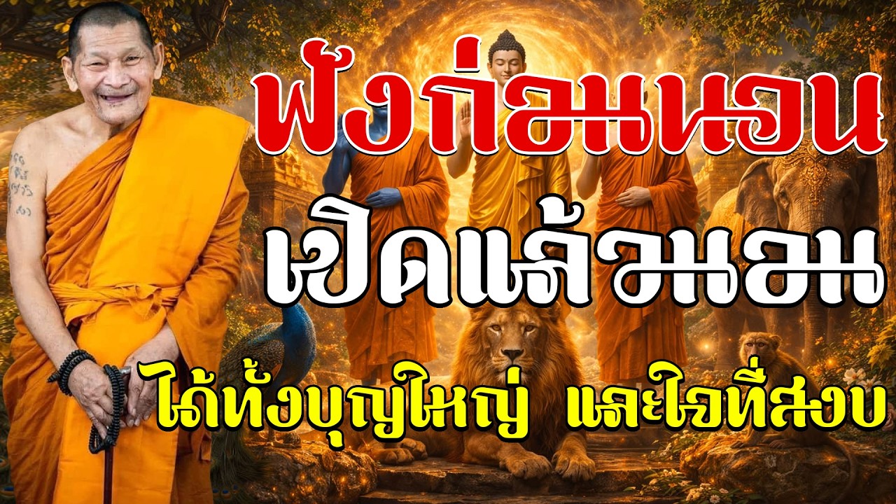 เปิดทิ้งไว้แล้วนอน ปล่อยจิตซึมซับธรรม หลับลึกถึงเช้า