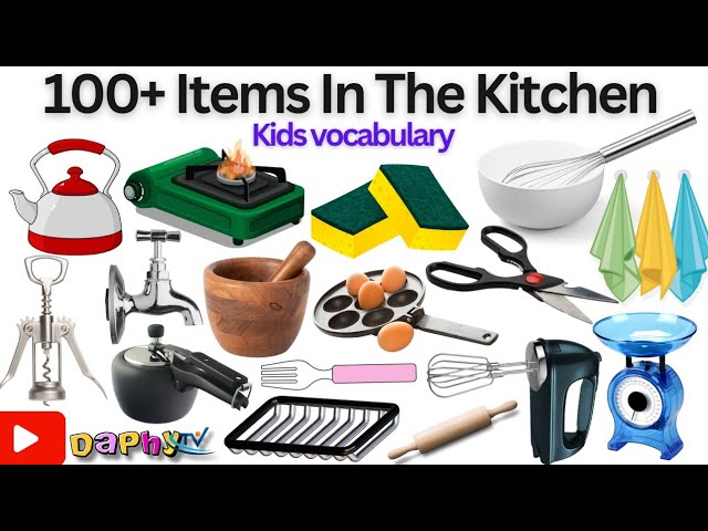 Kitchen Utensils - Episode 2 - Vocabulary for Kids 