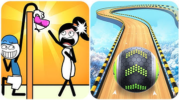 Thief Puzzle vs Going Ball Run adventure  Max All Levels Android iOS Gameplay