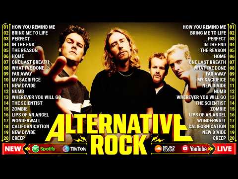 The Best Of 2000's Alternative Rock🎶Creed, Linkin Park, Nickelback, Coldplay, Green Day, Lifehouse