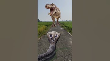 T Rex chase dinosaur #dinosaur #jurassicworld #shorts #vfx #youtubeshorts #dinosaurios