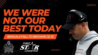 Zac Taylor Postgame Browns | We Were Not Our Best Today