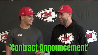 “Patrick Mahomes Comments on Travis Kelce Contract Status Sparks Buzz”