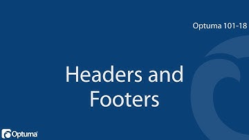 Headers and Footers