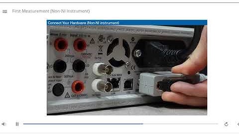 LV Core 1: FIRST MEASUREMENT NON NI INSTRUMENTS