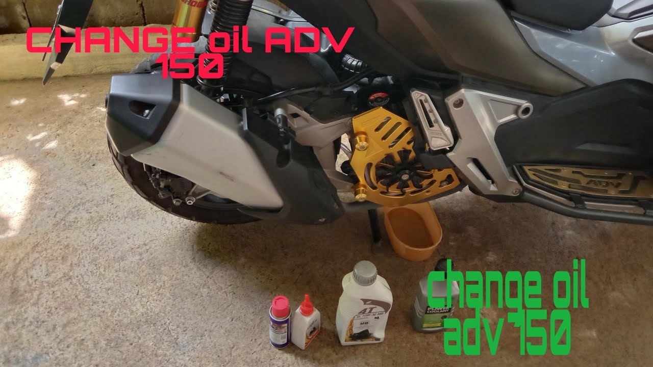 HOW to CHANGE oil ADV 150 and change GEAR oil YouTube