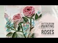 Buttercream Painting "Vintage Roses" by Butter & Blossoms.