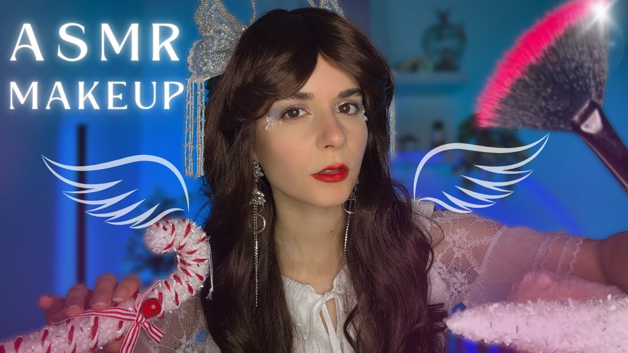 ASMR Roleplay 👼 An Angel Does Your Holiday Makeup Look ( with Layered ...