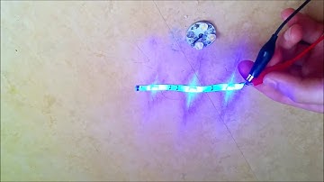 Which colour is the LED under the Phosphor?