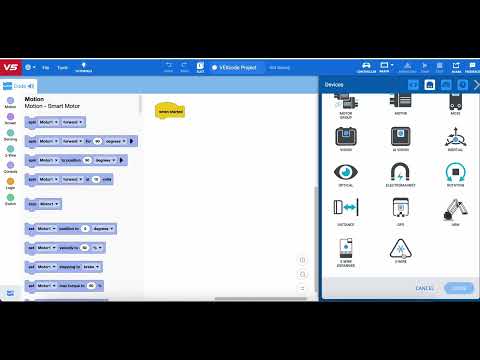 VEXCode V5 Bumper Sensors and Start Stop - Blocks