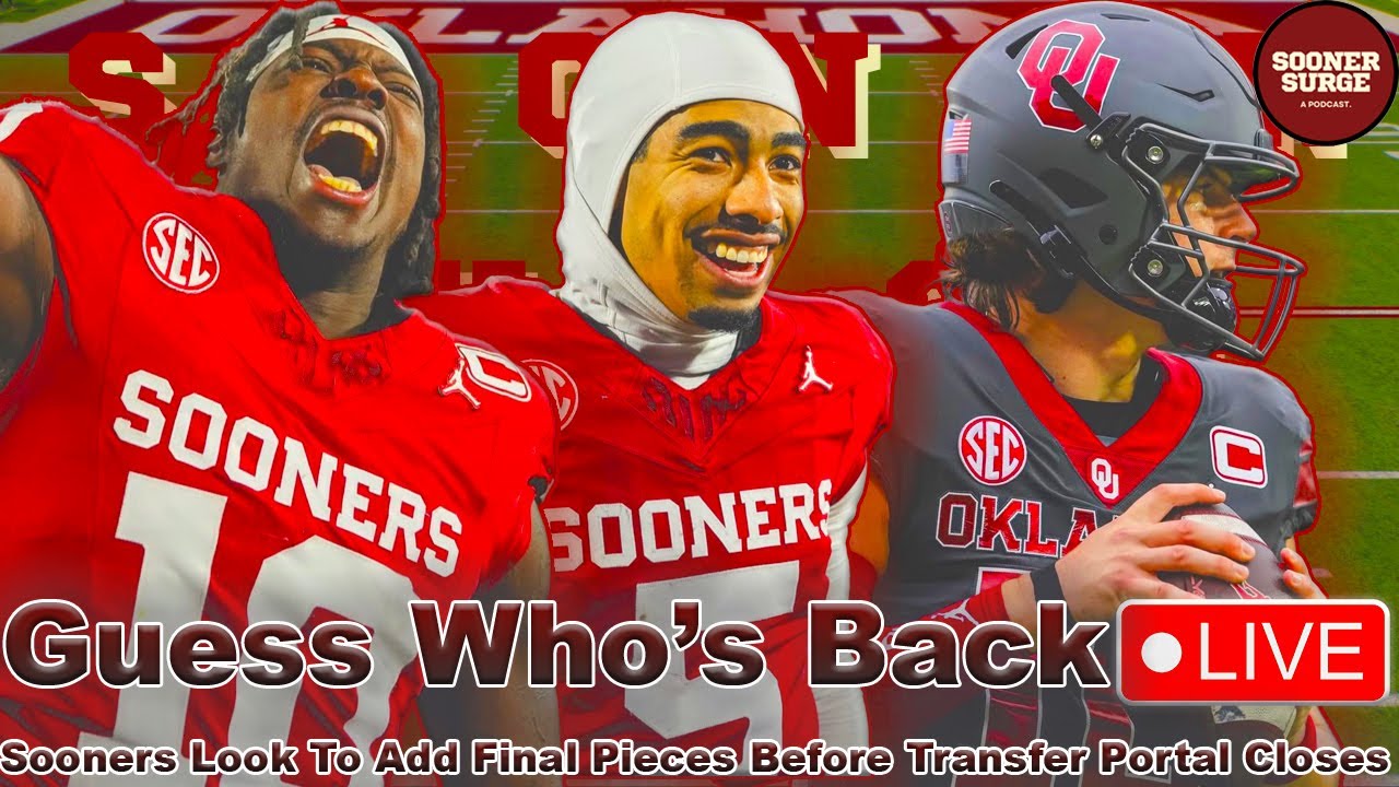 OU Football Live: Sooners Will Get Isaiah Sategna, Kip Lewis, John Mateer Back - Transfer Portal