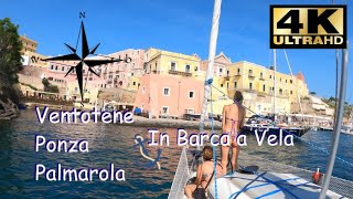 CROCIERA IN BARCA A VELA TRA LE ISOLE PONTINE - Ventotene, Ponza, Palmarola [4k] screenshot 1