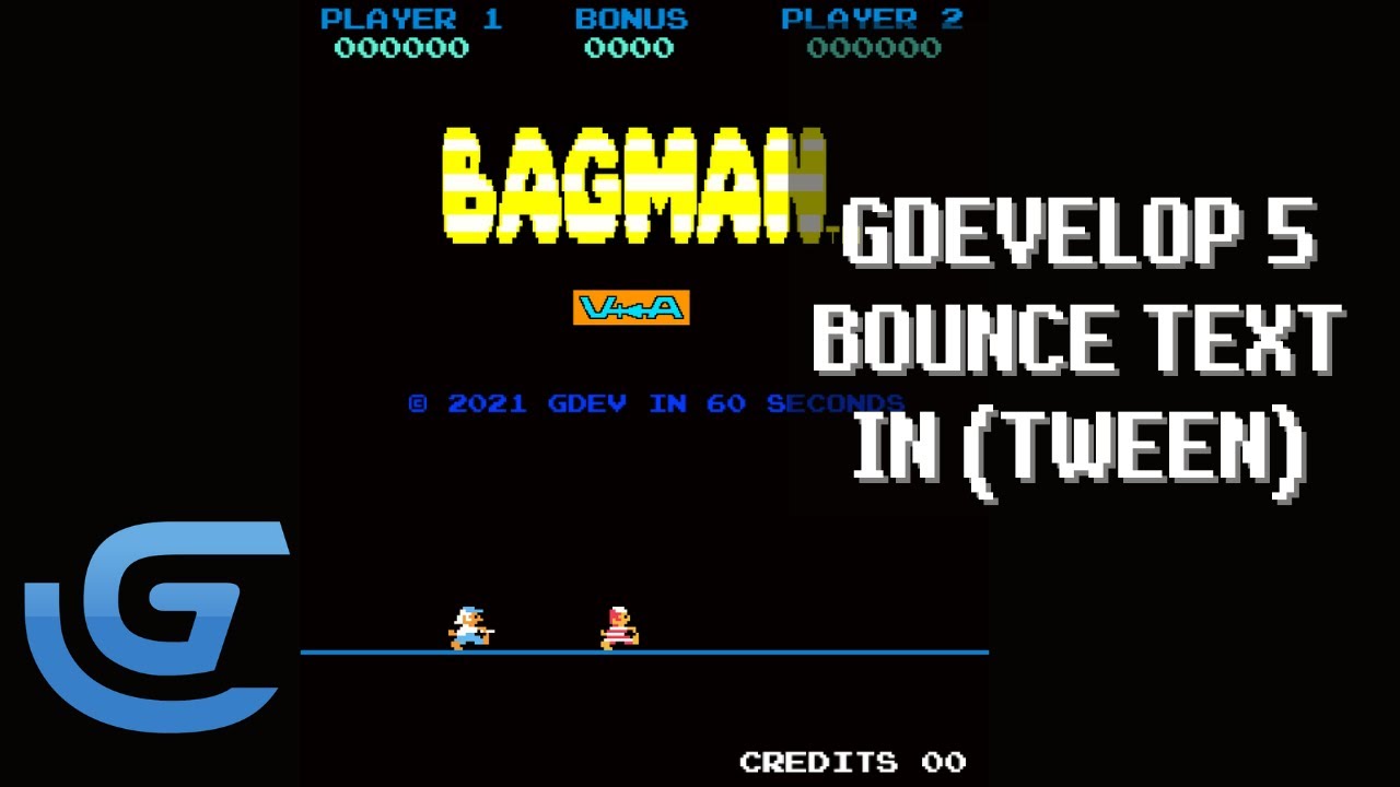 GDevelop 5 Tween Bounce Text In - YouTube